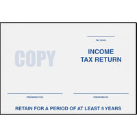 JAM Paper Tax Return Booklet Envelopes - 6" x 9" - Bright White - 50 Pack-Pre-printed 6" x 9" Booklet Envelopes are white envelopes designed for mailing tax return documents