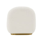 Manhattan Comfort Edina 28.74" Modern Boucle Upholstered Accent Chair - White-Delivered to you Fully Assembled! No Assembly Required