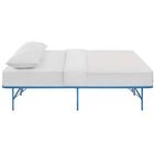 Modway Horizon Stainless Steel Queen Bed Frame - Light Blue-Heavy Duty Stainless Steel Frame