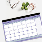 Blueline 13 Months Monthly Academic Desk Pad - July to July - 17-3/4" L x 10 7/8" W - Bilingual-Bilingual