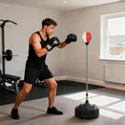 Soozier Freestanding Reflex Bag - 57.9" -65" Speed Bag with Stand-Support bar height adjustable from 57.9" to 65" (147-165 cm) 