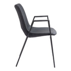 Zuo Desi Dining Chair - Black - Set of 2-Dimensions: 23.2" L x 21.7" W x 32.5" H
