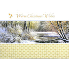 Mill Brook Studio Christmas Greeting Cards/Envelopes - 5-3/8" x 7-3/4" - Warm Wishes Snowy Creek - 18 Pack-Card shop quality greeting cards