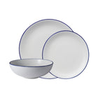 Casa Domani Café 12-Piece Dinner Set - Blue-Made of Porcelain
