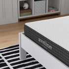 Modway Aveline 6" Narrow Twin Mattress-Stretch Knit Zipper Removable Cover