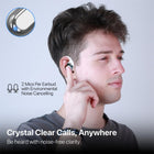 MyBat Design Lab Open-Ear Earbuds - XL - Paw Prints & Hearts -  White-Lightweight & Comfortable - Secure and comfy for extended wear