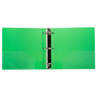 JAM Paper Plastic 3" 3-Ring Binder - Green -Colour: Green, Be stylish and organized with colourful binders