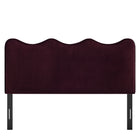 Modway Athena Stain-Resistant Performance Velvet King Size Headboard - Mulberry-Assembly Required