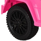 Aosom Baby Toddler Push Car - Pink-Kid-size handle, great for riding or pushing 