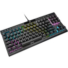 Corsair K70 RGB TKL Wired Optical-Mechanical OPX Linear Keyswitches Gaming Keyboard-Take on the Competition in Style: A durable and refined aluminum frame is illuminated by fully programmable dynamic per-key RGB backlighting to sport your team’s colors or create your own personalized lighting effects.