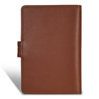 Champs Onyx Leather Passport Case - Brown-1 credit card slot