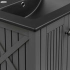 Modway Steam 24" Bathroom Vanity - Grey/Black-Soft-Close Doors