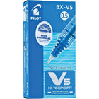 Pilot Hi-Tecpoint V5 Rollerball Pens – 0.5mm – Blue – 12 Pack  -Innovative liquid ink technology for exeptionally smooth writing