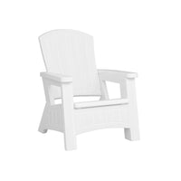Suncast Adirondack Chair with Storage - White-Seated Capacity: 375 lbs.