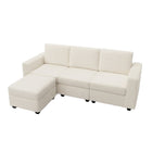 Brassex Lotus Modular Storage Sectional - Brown-Modular design