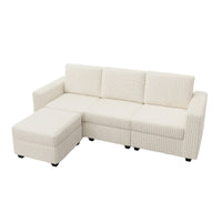 Brassex Lotus Modular Storage Sectional - Brown-Modular design