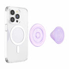 PopSockets PopGrip For MagSafe Round with Adapter Ring - Opalescent Clear-5