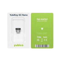 Yubico YubiKey 5C Nano Security Key - USB‑C - Black-Designed as a nano USB‑C key for secure multi‑factor authentication