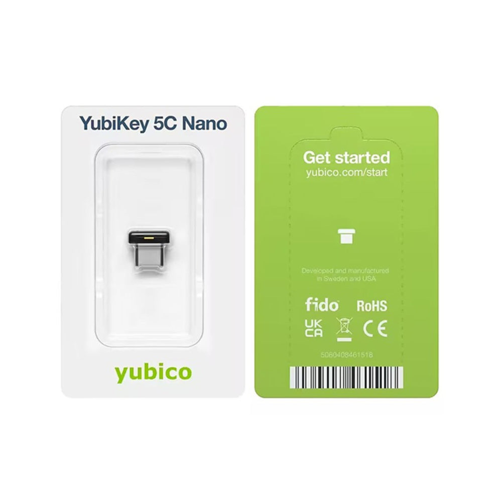 Yubico YubiKey 5C Nano Security Key - USB‑C - Black | staples.ca