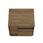 Manhattan Comfort Horizon 21.7" Modern Nightstand - Maple-17.7" L x 21.7" W x 19.9" H