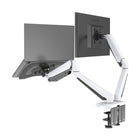 ShoppingAll 2-in-1 Adjustable Dual Gas Spring Arm Laptop & Monitor Desk Mount Stand - White-6