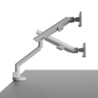 Kanto Desktop Monitor Arm/Mount for 17" - 40" Monitors - Single Monitor - White-Supports monitors weighing 4.4 lb (2 kg) to 22.1 lb (10 kg)