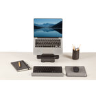 Fellowes Breyta Mousepad Wrist Rest with HEX Cushion - Grey-Made from 69% post-consumer recycled content and 100% recyclable with Fellowes takeback program