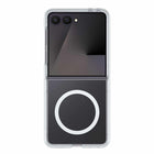 OtterBox Thin Flex Case with Magnets - Galaxy Z Flip 8 - Clear with Blue Tint-Hard case with soft grip edges