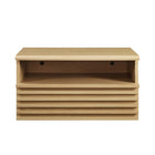 Modway Render Wall-Mount Nightstand - Oak-Assembly Required
