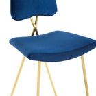 Modway Ponder Performance Velvet Counter Stool - Navy-8