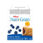 Kellogg's Soft Baked Nutrigrain Breakfast Bars - Blueberry - 37g - 16 Pack-16 packs of 37 gr