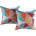 Modway Outdoor Patio Pillow Set - Mosaic - Set of 2-Indoor/Outdoor Throw Pillow