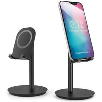ShoppingAll - Support De Smartphone En Aluminium, Support Ergonomique Pour Tablette/Lecteur Électronique - Noir- Angle De Visionnement Parfait & Conception En Hauteur: Design De 6.5” (16.5cm) De Haut Et Angle Réglable De 10 À 45° Pour Réduire La Douleur Et La Tension Cervicales Pour Un Visionnement Plus Confortable; Profitez D’Une Expérience De Lecture Optimale En Étant Assis Sur Une Chaise Ou Debout Dans La Cuisine.