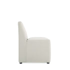 Manhattan Comfort Anna Square 18.9" Modern Faux Leather Upholstered Dining Chair - Stone Grey - Set of 2-Made to Last. Commercial Grade Product