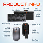 Delton N35 Portable Wireless Keyboard and Mouse Combo - Silver-Our keyboard and mouse combo is equipped with an auto power-saving feature that activates after 10 minutes of inactivity, helping to extend battery life.