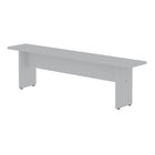 Manhattan Comfort Nomad 67.91" Modern Dining Set - White - Set of 3-Home Assembly Required. All Hardware Included