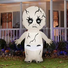 GEMMY Airblown Inflatable Halloween Animated Head Turning Zombie Doll - 72" x 57"-For indoor and outdoor use