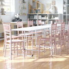 Flash Furniture Kids Pink Resin Chiavari Chair-330 lb. Weight Capacity