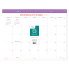 Mead 2027 Colour Pop Desk Pad - 17" x 22" - Bilingual-15 months: October 2026 - December 2027