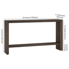 Hudson&Canal Osman 55"W Console Table - Alder Brown-9