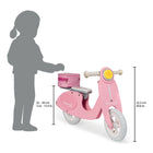 Janod Mademoiselle Balance Bike Scooter - Pink-Helps toddlers develop balance and coordination