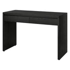 Hudson&Canal Ashcroft 48'' Desk - Black Grain-Top weight capacity is 40 lbs, each drawer can hold 15 lbs