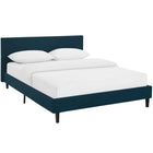 Modway Anya Fabric Full Bed - Azure-Upholstered In Polyester Fabric