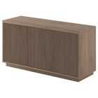 Hudson&Canal Hanson Rectangular Fluted TV Stand for TV's up to 55" - Antiqued Grey Oak-Accommodates TVs up to 55" for your entertaining space