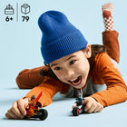 LEGO NINJAGO Kai's Motorcycle Speed Race Kids Toy-2 ninja bike toys - Action-packed battle set features 2 motorcycle toys with moving wheels: Kai’s race bike adorned with 2 daggers and the Spectral Dragonian Scout’s demon bike