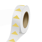 JAM Paper Standard Label Rolls - Triangle - 1 1/4 x 2 1/2 - Gold Matte Foil - 125 Labels/Roll-Colour: Durable Gold Matte Foil | Make your mail stand out with colourful shipping address labels.