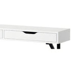 TygerClaw Table with Drawer-White (TYDS410015)-Crafted of birch veneer and MDF