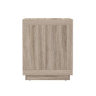Manhattan Comfort Navis 26" Contemporary 2-Drawer Nightstand - Natural Oak-Part of the Navis Collection, designed with a modern, clean-lined aesthetic that complements contemporary bedrooms