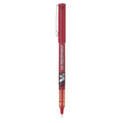 Pilot Hi-Tecpoint V5 Rollerball Pens – 0.5mm – Red – 12 Pack  -Consistent, vivid colour