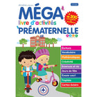 Mega Editions Preschool Activity Book 3-5 - 12.26" L x 8.20" W x 0.72" H - Blue - French-Educational book